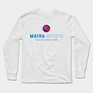 Matra Sports Service Competition logo 1973 - colour print on white Long Sleeve T-Shirt